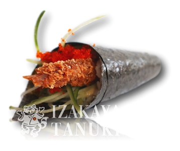 Temaki Ebi FuraiÂ | Handroll Deep-fried Shrimp